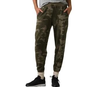 New! prAna green camo Cozy up knit ankle pants women’s XS
